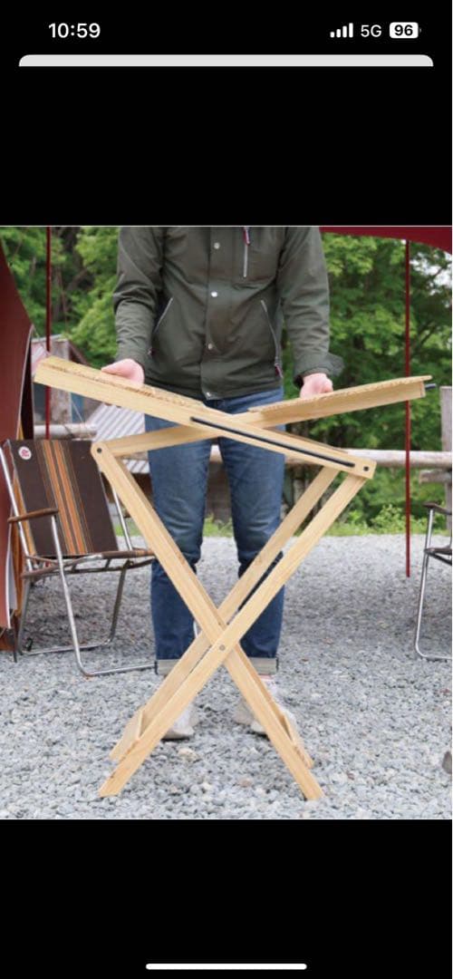 ペル木製折りたたみテーブルVALVE折りたたみテーブル、 132087-13-