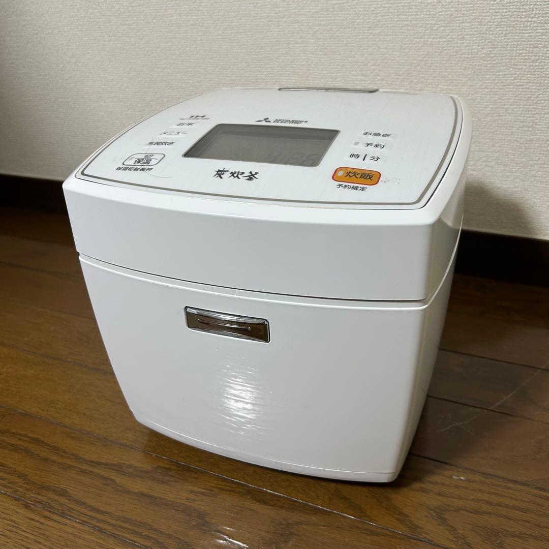 三菱 炭炊釜 1升炊 NJ-KSE186-W IHジャー 炊飯器 三菱電機 炭炊釜 IHジャー炊飯器 NJ-VV18Fを検証レビュー！一升（10合